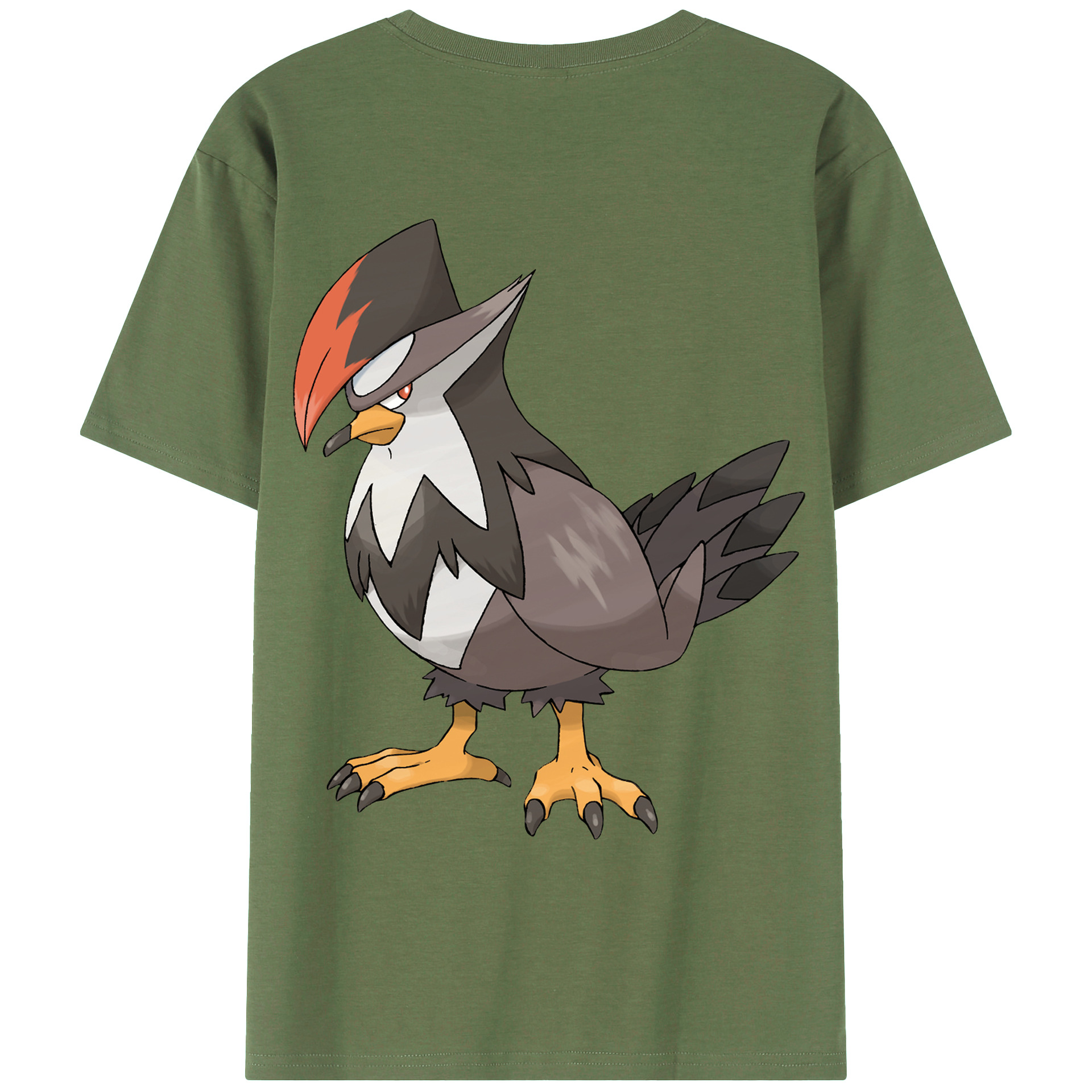 （画像用） ポケットモンスター Pokémon 綿100％ メンズ半袖Tシャツ（バックプリント） 通気性